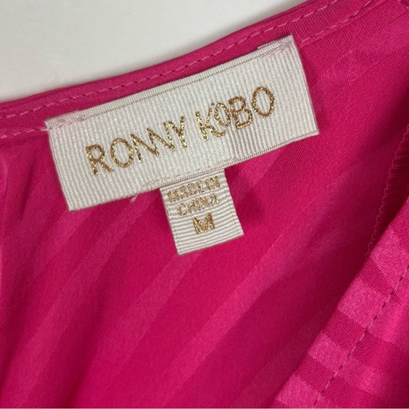 Ronny Kobo Pink Astrid Dress Size Medium - Picture 9 of 12